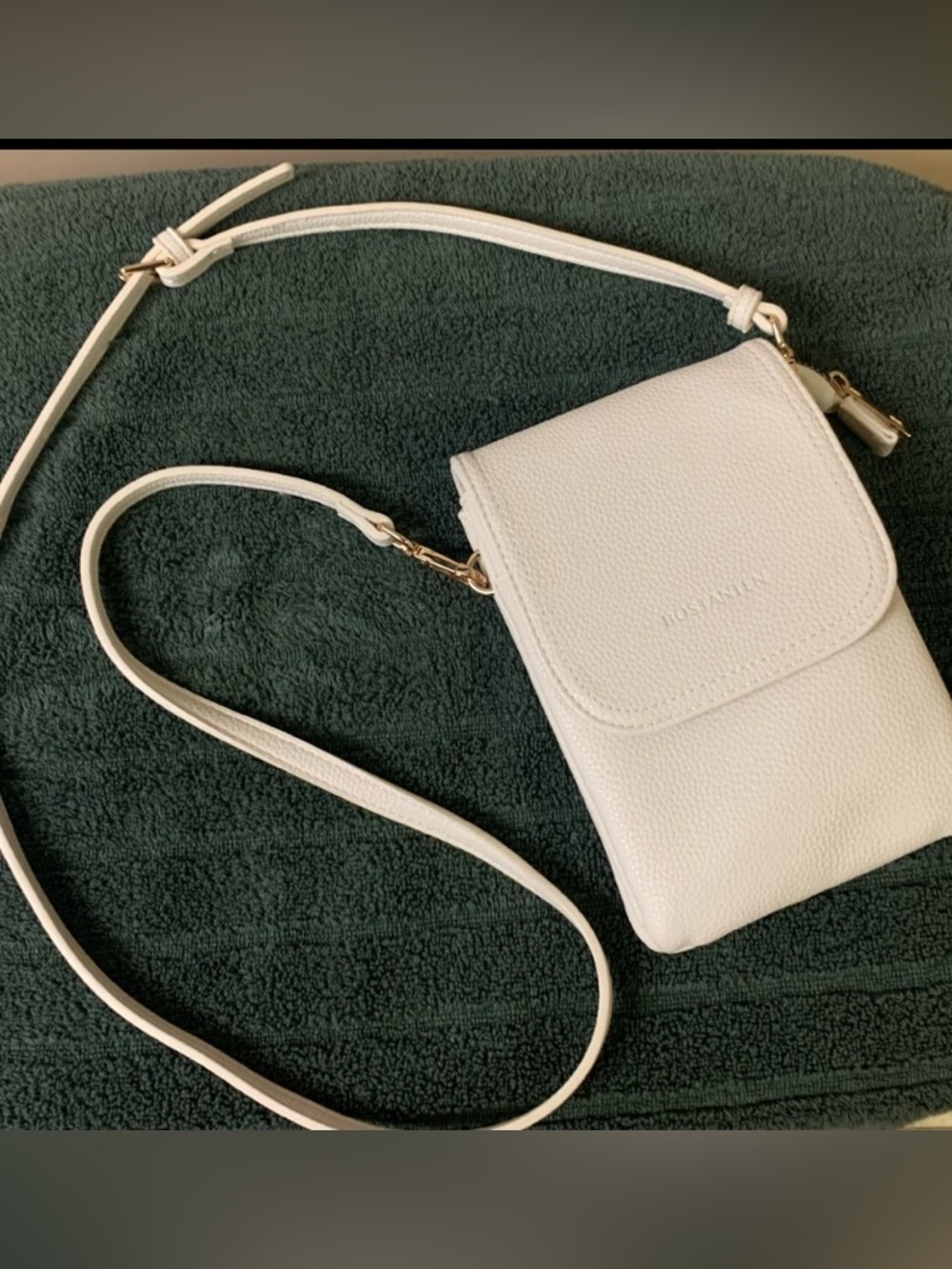 Cream Crossbody Travel Bag Multi Pocket Vegan Leather Organizer Purse NWOT - Picture 6 of 14